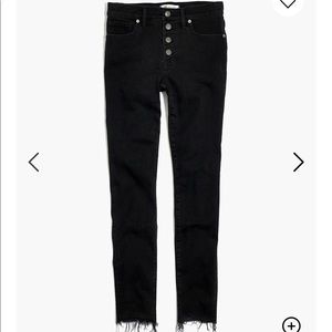 9” mid-rise skinny jeans Berkeley black